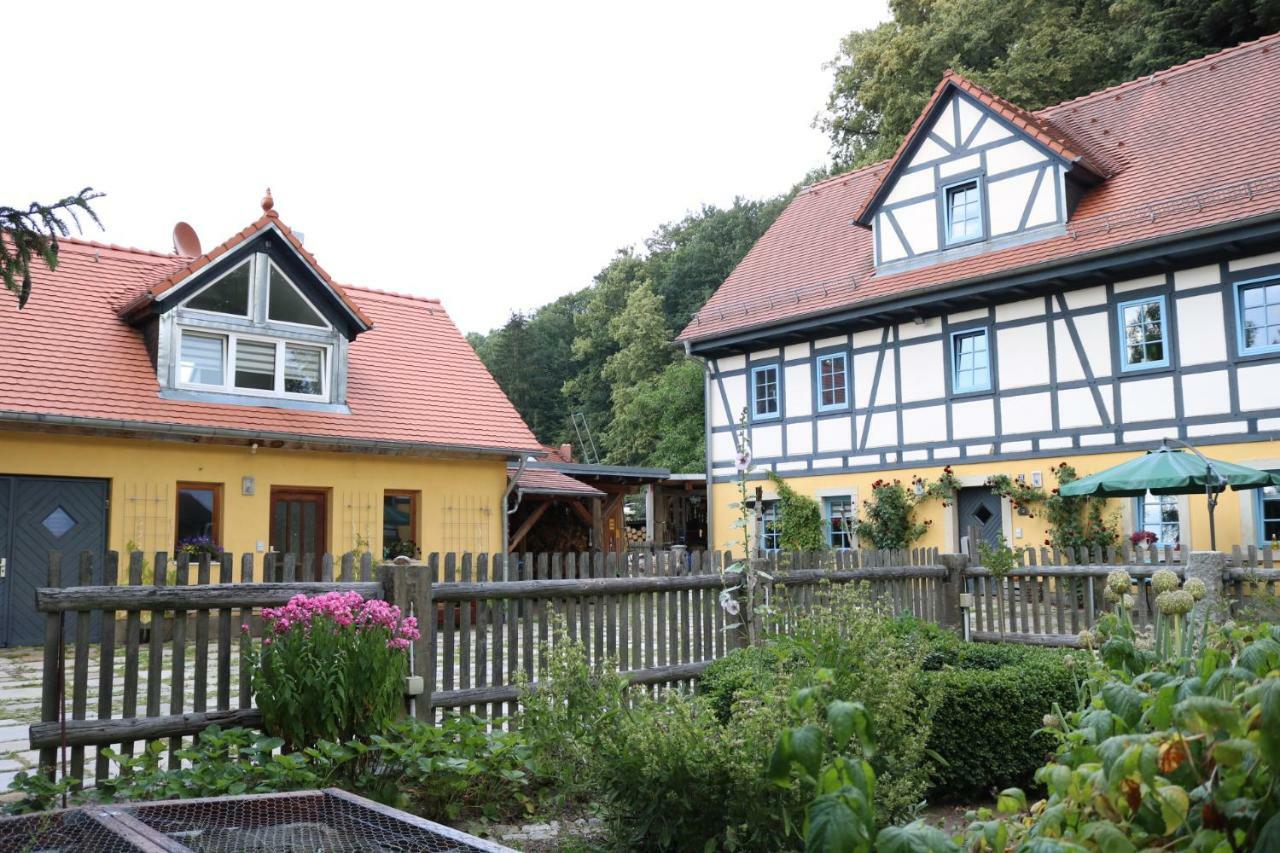 "Ferienwohnung Am Tharandter Wald" Grund 外观 照片